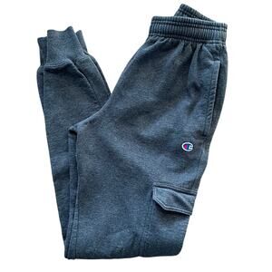 Champion Gray Cargo Sweatpants Joggers size Small Casual Streetwear